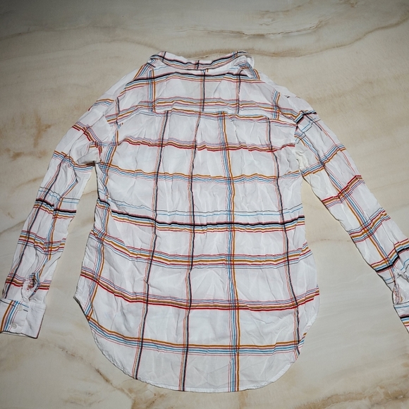 3 for $15 / LUSH • plaid chiffon tunic - Picture 3 of 12